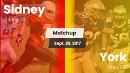 Matchup: Sidney  vs. York  2017