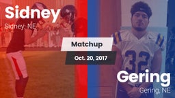 Matchup: Sidney  vs. Gering  2017