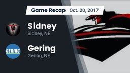 Recap: Sidney  vs. Gering  2017