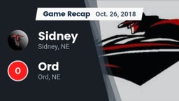 Recap: Sidney  vs. Ord  2018