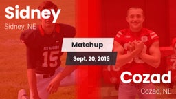 Matchup: Sidney  vs. Cozad  2019