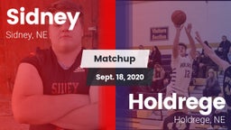 Matchup: Sidney  vs. Holdrege  2020
