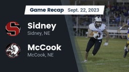 Recap: Sidney  vs. McCook  2023