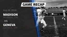 Recap: Madison  vs. Geneva  2016