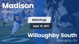 Matchup: Madison  vs. Willoughby South  2017