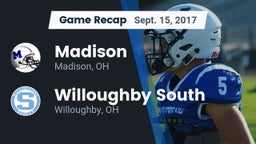 Recap: Madison  vs. Willoughby South  2017