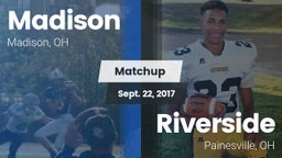 Matchup: Madison  vs. Riverside  2017