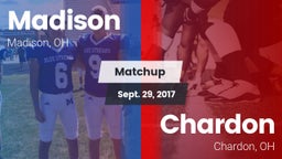 Matchup: Madison  vs. Chardon  2017