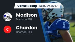 Recap: Madison  vs. Chardon  2017