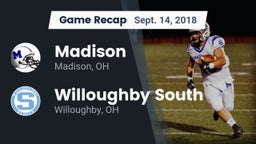 Recap: Madison  vs. Willoughby South  2018