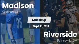 Matchup: Madison  vs. Riverside  2018