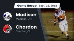 Recap: Madison  vs. Chardon  2018