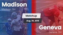 Matchup: Madison  vs. Geneva  2019