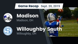 Recap: Madison  vs. Willoughby South  2019