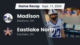 Recap: Madison  vs. Eastlake North  2020