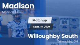 Matchup: Madison  vs. Willoughby South  2020
