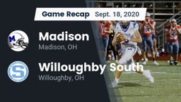 Recap: Madison  vs. Willoughby South  2020