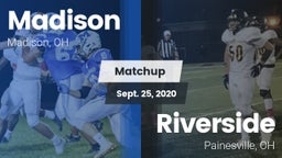 Matchup: Madison  vs. Riverside  2020
