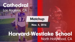 Matchup: Cathedral High vs. Harvard-Westlake School 2016