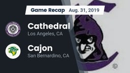 Recap: Cathedral  vs. Cajon  2019