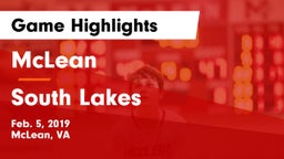 McLean  vs South Lakes  Game Highlights - Feb. 5, 2019