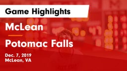 McLean  vs Potomac Falls  Game Highlights - Dec. 7, 2019