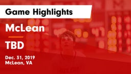 McLean  vs TBD Game Highlights - Dec. 31, 2019