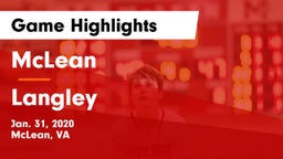 McLean  vs Langley  Game Highlights - Jan. 31, 2020