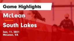 McLean  vs South Lakes  Game Highlights - Jan. 11, 2021