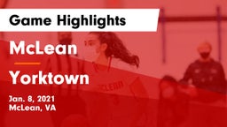 McLean  vs Yorktown  Game Highlights - Jan. 8, 2021