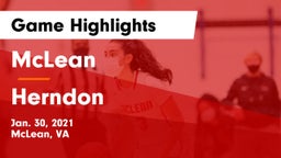 McLean  vs Herndon  Game Highlights - Jan. 30, 2021