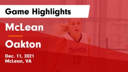 McLean  vs Oakton  Game Highlights - Dec. 11, 2021