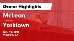 McLean  vs Yorktown  Game Highlights - Jan. 10, 2023