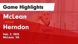 McLean  vs Herndon  Game Highlights - Feb. 9, 2023