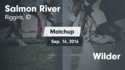 Matchup: Salmon River High Sc vs. Wilder 2016