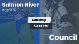 Matchup: Salmon River High Sc vs. Council 2017