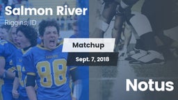 Matchup: Salmon River High Sc vs. Notus 2018
