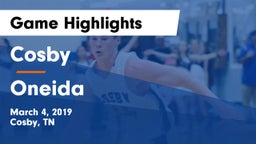 Cosby  vs Oneida  Game Highlights - March 4, 2019