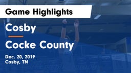 Cosby  vs Cocke County  Game Highlights - Dec. 20, 2019