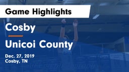 Cosby  vs Unicoi County  Game Highlights - Dec. 27, 2019