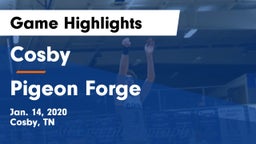 Cosby  vs Pigeon Forge  Game Highlights - Jan. 14, 2020