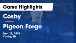 Cosby  vs Pigeon Forge  Game Highlights - Jan. 28, 2020