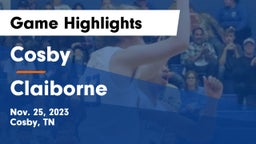 Cosby  vs Claiborne  Game Highlights - Nov. 25, 2023