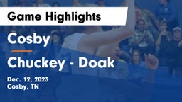 Cosby  vs Chuckey - Doak  Game Highlights - Dec. 12, 2023