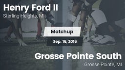 Matchup: Henry Ford II High S vs. Grosse Pointe South  2016