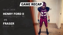 Recap: Henry Ford II  vs. Fraser  2016