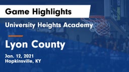 University Heights Academy vs Lyon County  Game Highlights - Jan. 12, 2021