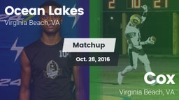 Matchup: Ocean Lakes High vs. Cox  2016