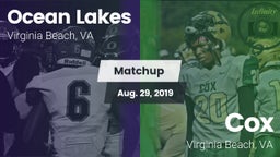 Matchup: Ocean Lakes High vs. Cox  2019