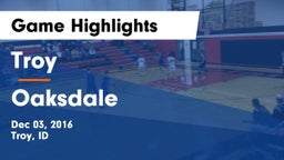 Troy  vs Oaksdale Game Highlights - Dec 03, 2016
